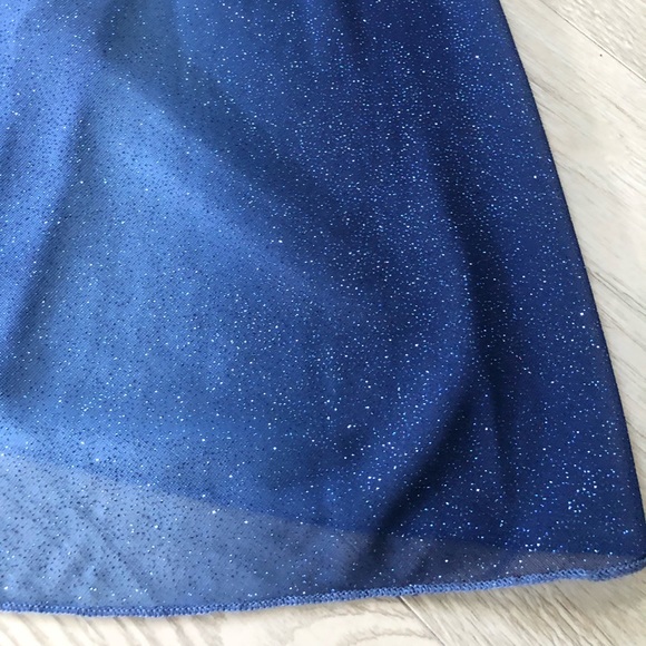 Ruby Rox Ombré Blue Sparkly Prom Dress - Picture 5 of 16